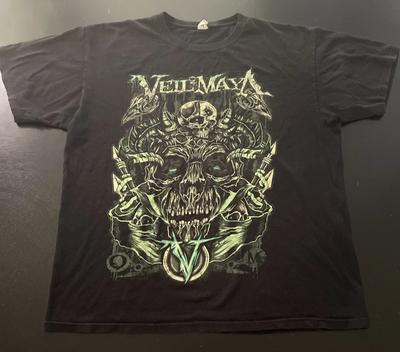 Винтажная футболка Veil of Maya (металкор-группа), Черная, Размер: XL (Синяя бирка-наковальня)