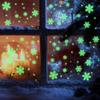 In The Dark Christmas Snowflake Sticker Xmas Self Adhesive PVC Wall Decals Stickers Luminous