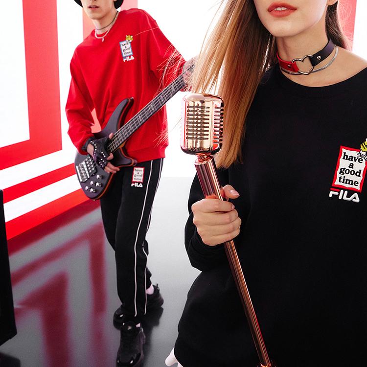 FILA x Have A Good Time Sweatshirt Unisex Legend Red F11U219204F-RD