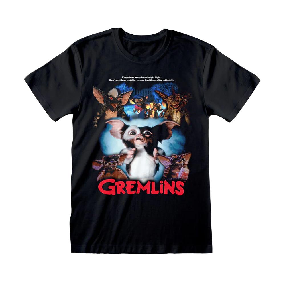 Gremlins Unisex Adult Retro Poster T-Shirt
