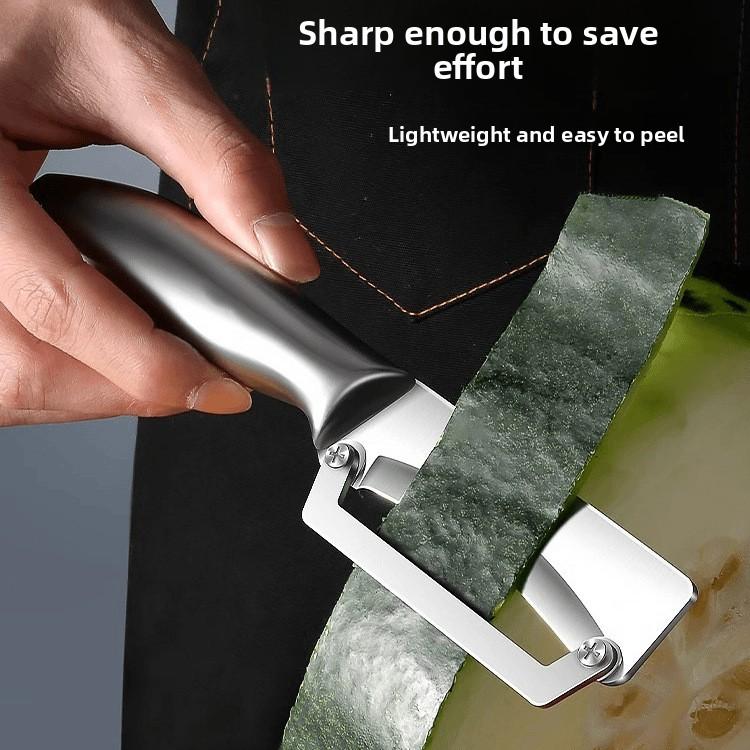 Овощечистка из нержавеющей стали Многофункциональный кухонный инструмент для моркови, картофеля и овощей с толстой кожурой