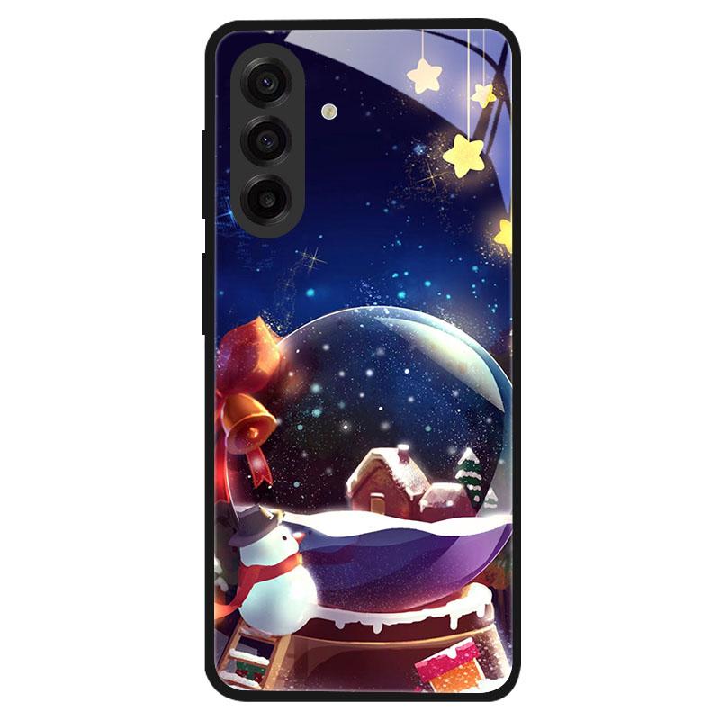 Закаленное стекло в рождественском стиле для Samsung Galaxy S24 S22 S21 S23 S25 Ultra Fe Ударопрочный чехол S25FE S25 Edge Shell Coque