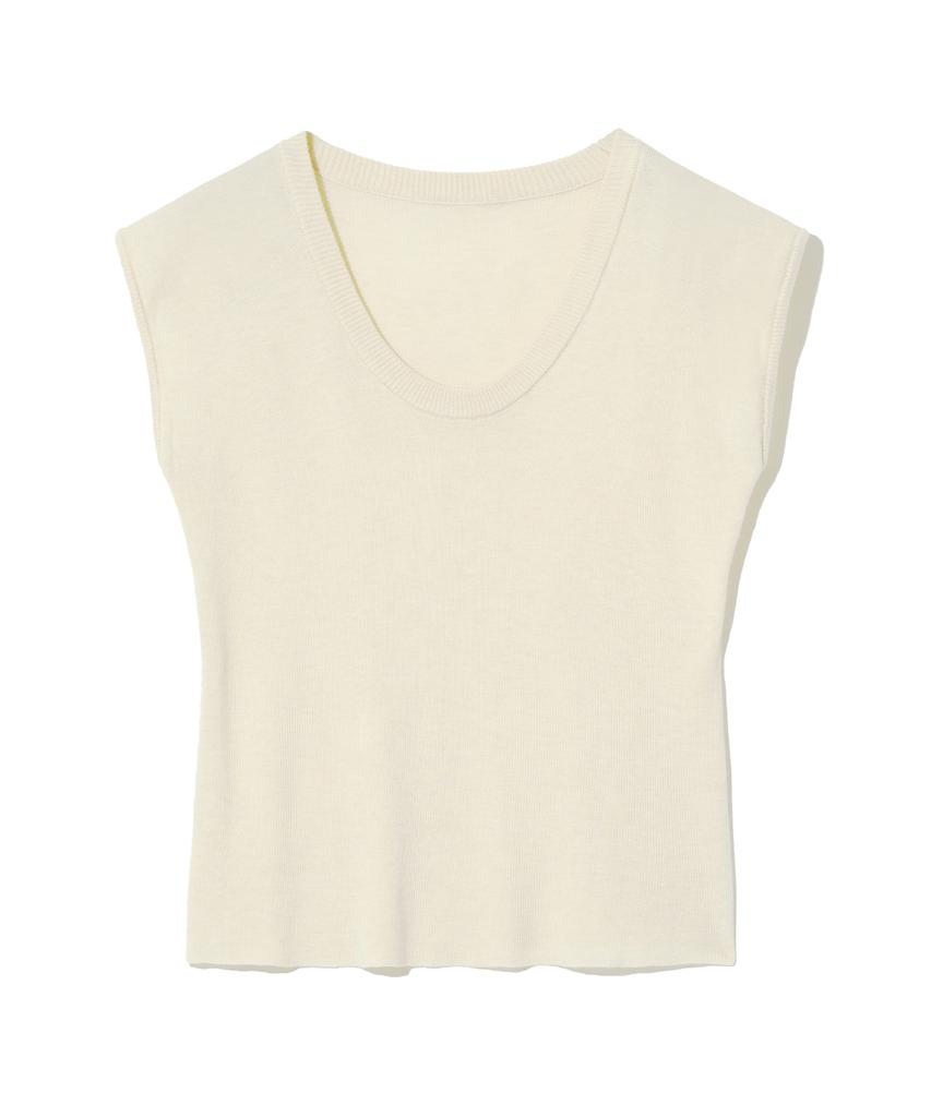 VIVABROWN 85-Vivaj011 U-Neck Soft Knit Short Sleeve 6 Colors