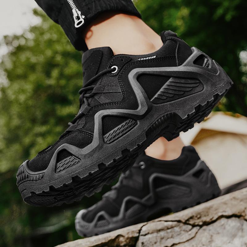 Модная мужская обувь для хайкинга, тренировочная тактическая обувь, нескользящая износостойкая обувь для скалолазания для мужчин, высококачественные кроссовки, рабочая защитная обувь