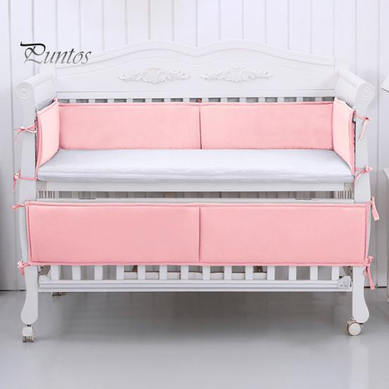 4Pcs/Set Crib Rail Covers Protect Your Baby's Crib Prevent Collisions Solid Color Heightened Crib Rail Covers