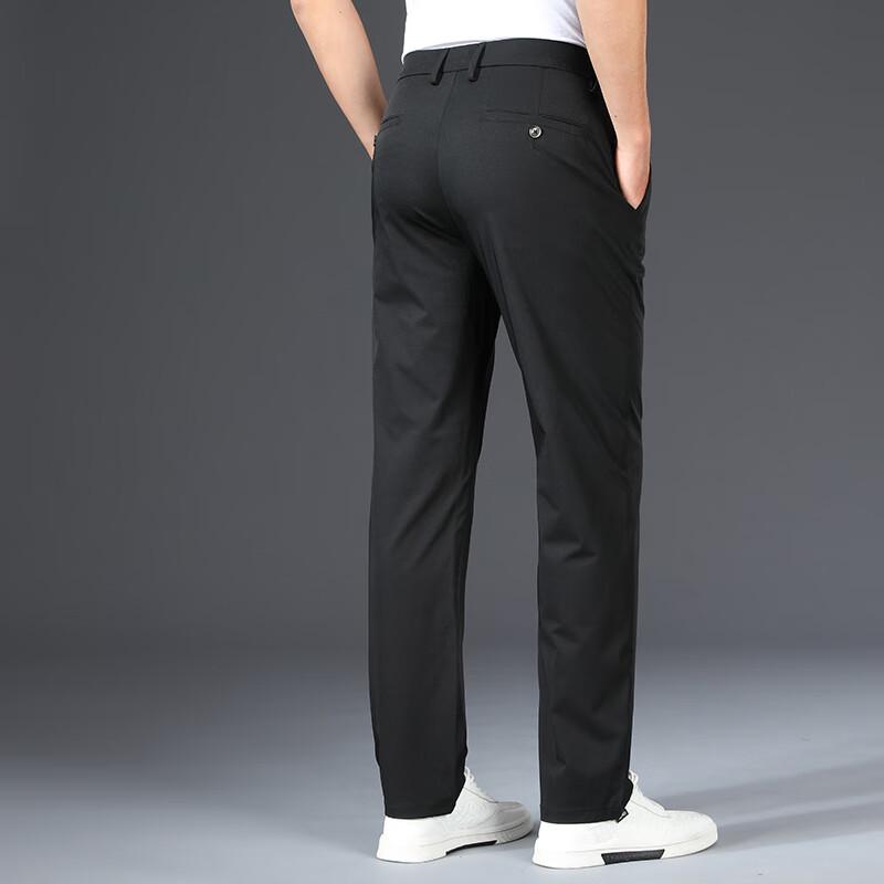 Fengmao Men's Lyocell Loose Straight-Leg Wrinkle-Resistant Casual Pants FMMY2103
