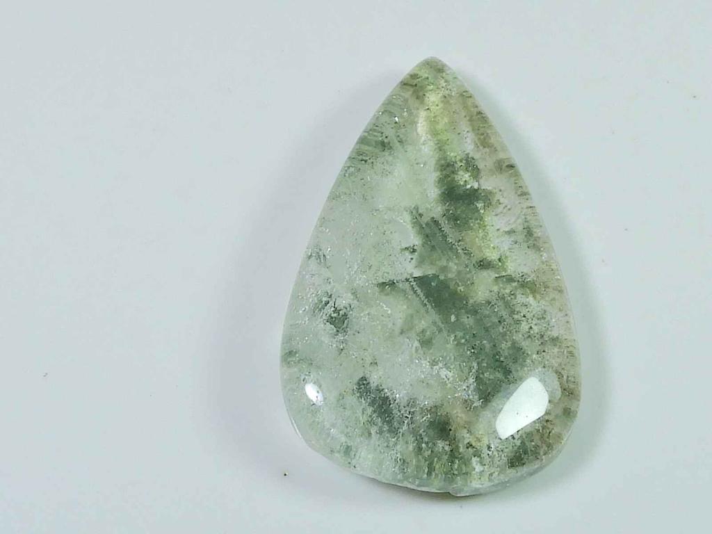 90Cts. Садовый кварцевый грушевидный кристалл кабошон россыпью драгоценный камень 29X48X9MM SK-3379