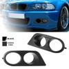 Car Front Bumper Grill Fog Light Cover Grille Trim Honeycomb Mesh For BMW E46 M3 2001 2002 2003 2004 2005 2006 Accessories
