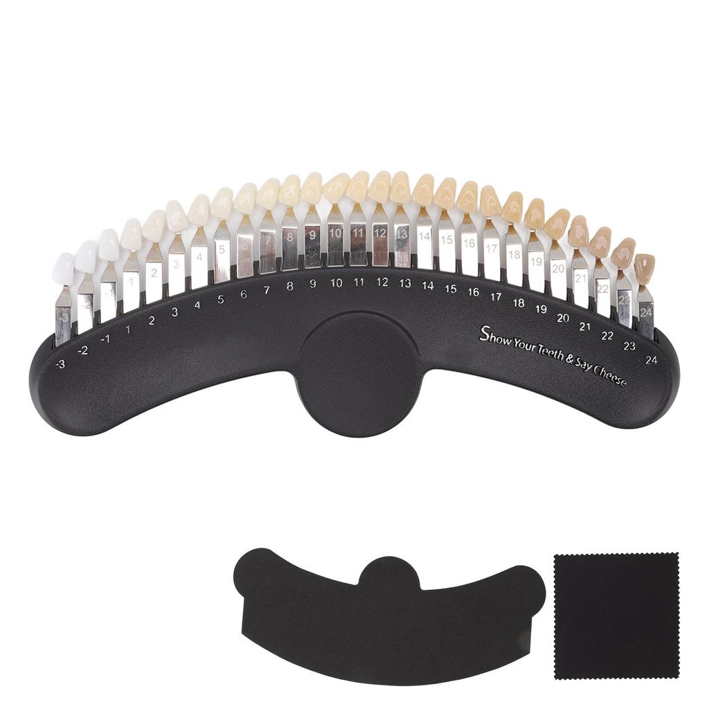 Teeth Whitening Shade Guide 27 Colors Professional Box Teeth Contrast Teeth Shade Chart Color