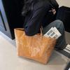 INS Популярные Принты с Буквами Прозрачная Желейная Сумка Для Женщин ПВХ Водонепроницаемая Большая Вместимость Плечевая Сумка-шоппер Дизайнерские Сумки