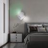 New Portable Rotatable Rechargeable Wireless RGB LED Wall Lamp with Touch Control and IR Remote - Color Changing Bedside Night L