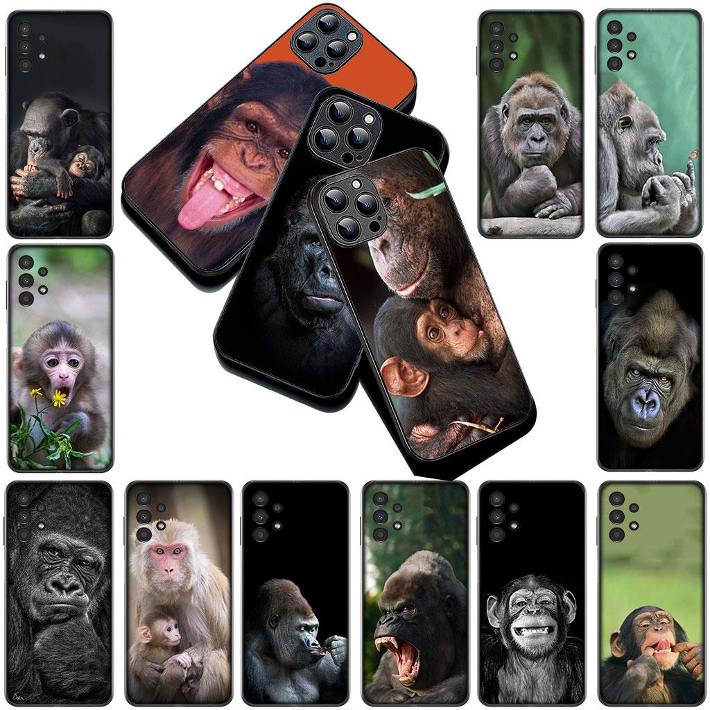 Casing Phone Cover for Samsung Galaxy S25 S24 S23 FE Ultra Plus S7 Edge S25+ S23+ A56 5G Case  Monkey Gorilla Ape Baby Animal