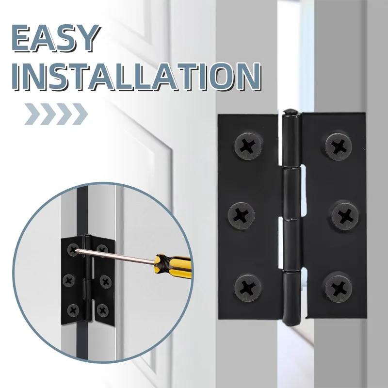 10/1 шт 2-дюймовая дверная петля из нержавеющей стали плоские петли оконные петли для шкафов дверной соединитель книжный шкаф деревянная коробка мебельная фурнитура