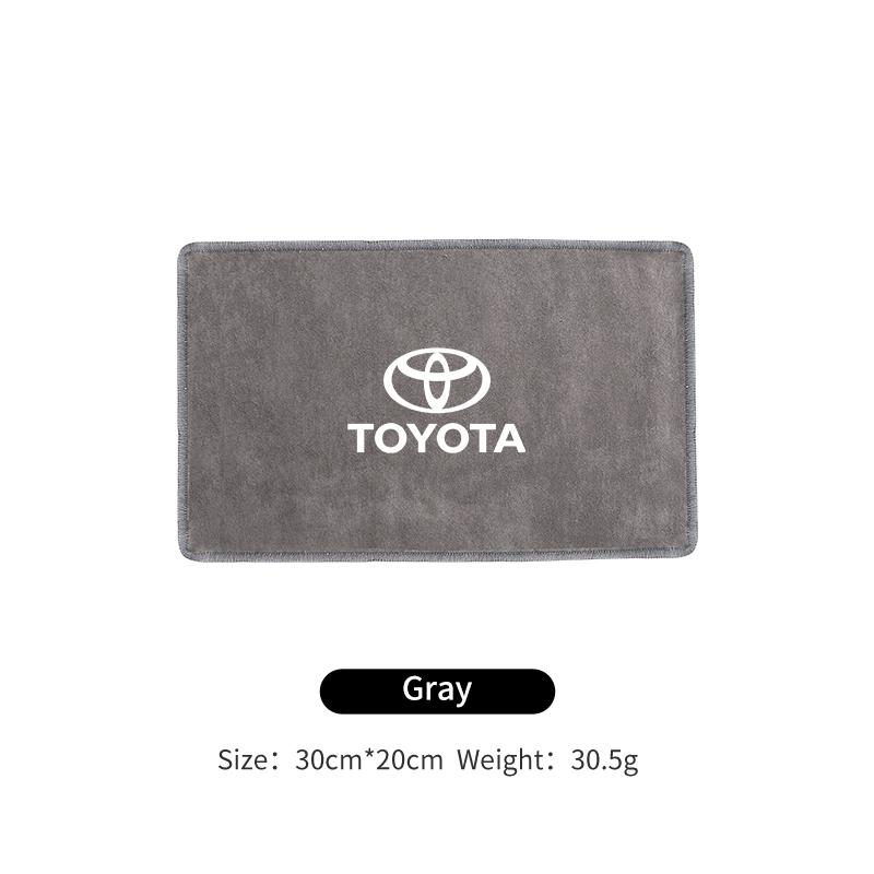 Car Microfiber Cleaning Towel Car Wash Drying Cloth Care Key Accessory For Toyota Corolla Yaris Camry Prius RAV4 CHR Hilux Aygo