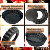 10Pieces Mini Tart Pans 3 Inch Egg Tart Molds with Removable Bottom, Nonstick Quiche Pans Reusable Fluted Cupcake Tins Tart Molds