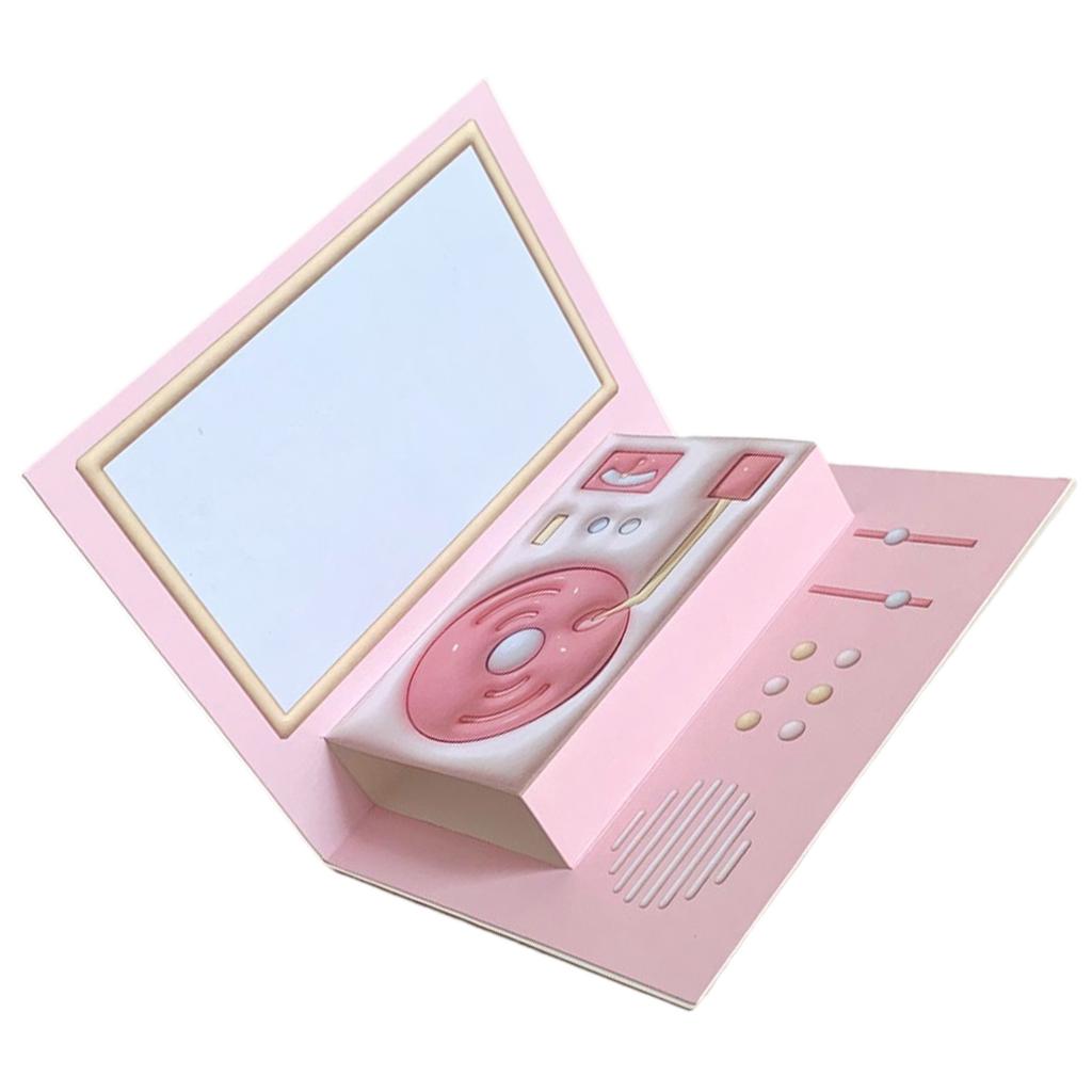 Поздравительная открытка на День матери 3D Фонограф Pop Up Открытка на день рождения Подарочные карты на День святого Валентина Выпускной Годовщина