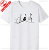 For Work Or School Guitar Funny Cute Cat Tshirt Unisexs Wounisexs Short Sleeve Parody Pattern Clothes Birthday Gift Graphic Tshirt