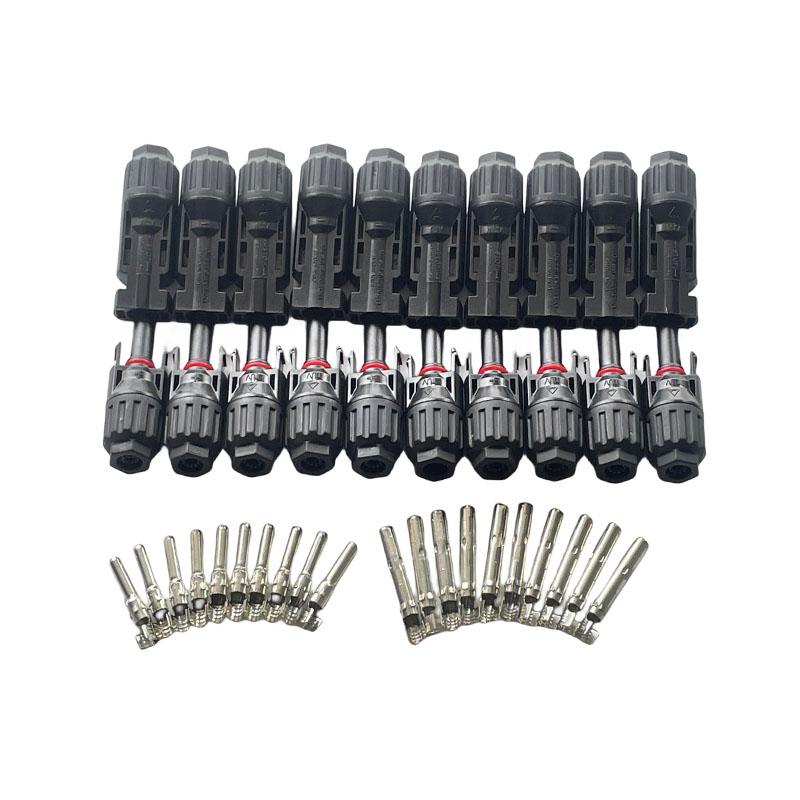 5/10 пар солнечных разъемов PV-штекеры 1000 В 30 А комплект разъемов для солнечных панелей доступен для кабелей PV/MC 2,5/4/6 мм²