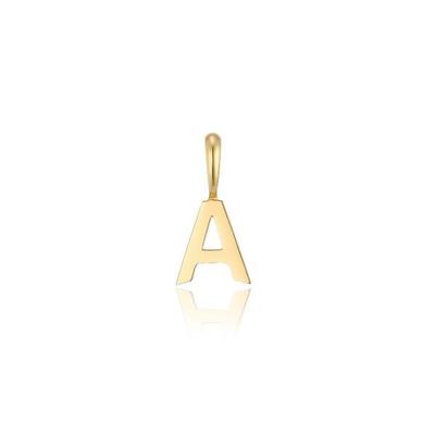 Простой Алфавит 14к Шарм-подвеска Bijoux Буква А LPP2105AG