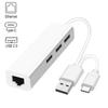 USB-хаб без драйверов для передачи данных, портативный, USB Type-C на RJ45 Ethernet