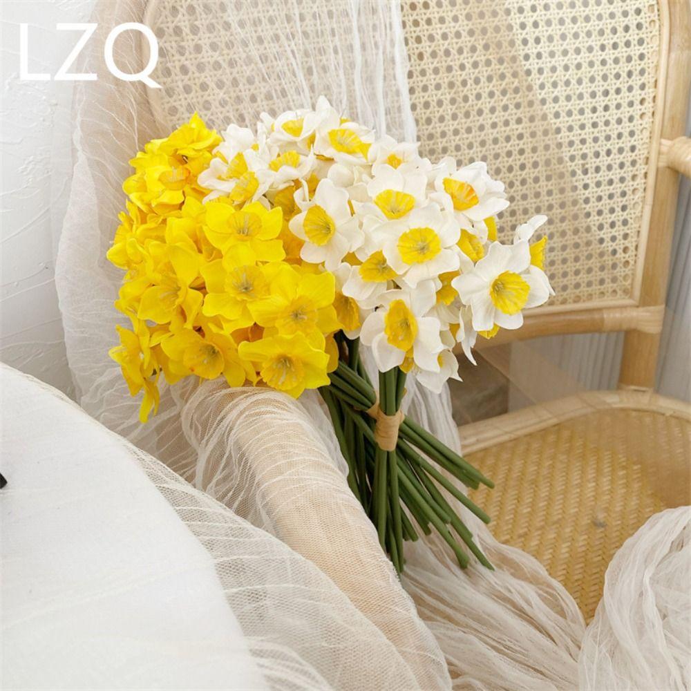 6шт/комплект домашний искусственный цветок нарцисс новый декор искусственный цветок искусственный букет нарциссов