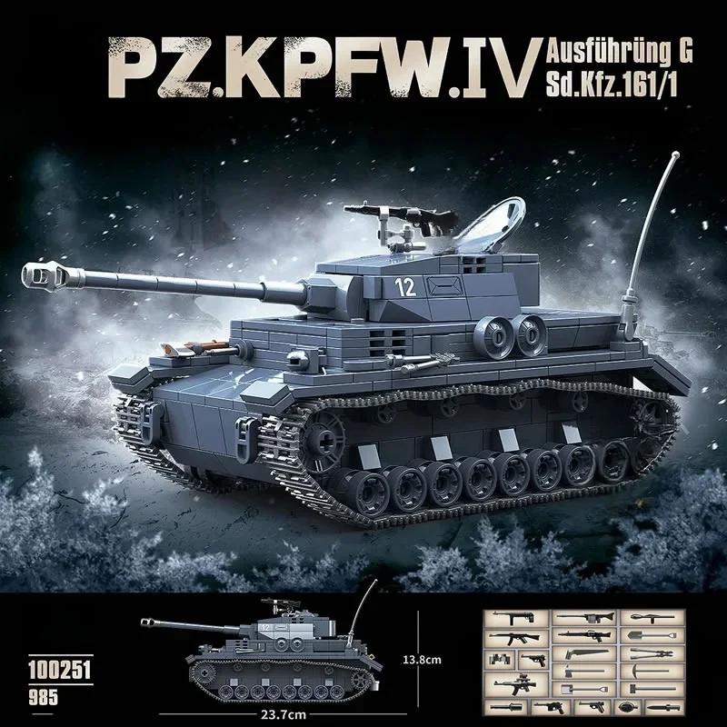 Танк III L танк M4A3 SHERMAN СРЕДНИЙ ТАНК Серия Классических Моделей Конструктор Сборная Модель Танка Ручная Сборка Игрушка