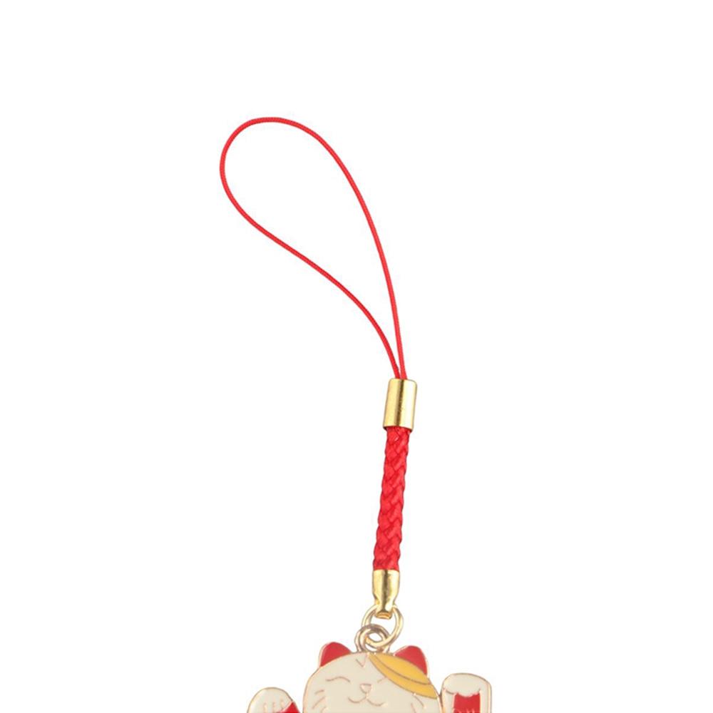 Anti-drop Fortune Cat Keychain Mobile Phone Straps Lucky Cat Phone Pendant Mobile Phone Lanyard
