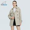 2022 женская осенняя ветровка, стильный повседневный женский плащ с лацканами, качественная брендовая женская одежда GWF20027I