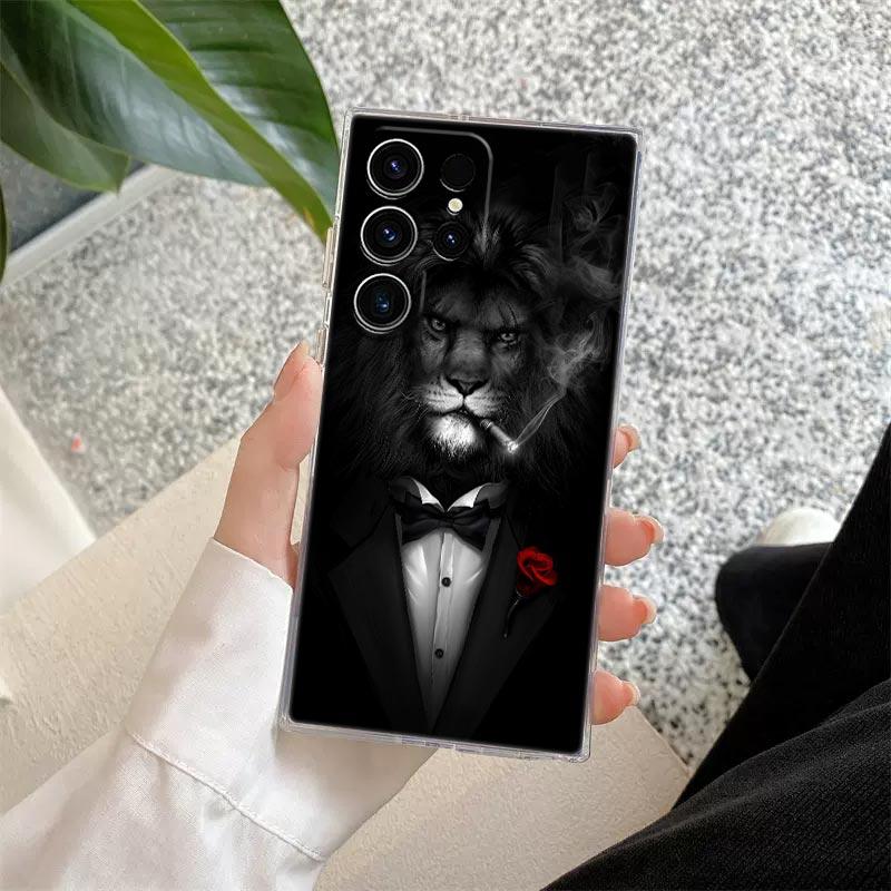 Чехол-бампер с изображением Орла, Кошки, Льва, Тигра для Samsung Galaxy S26 S25 S24 S23 Ultra S20 S21 FE S22 Plus S26 Ultra S25FE