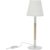 Lampe À Poser - VERSA - Cosy - Bois - Blanc - 40 Cm