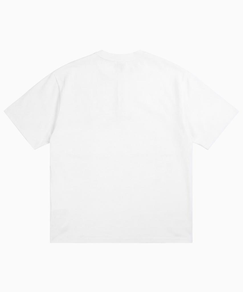 SAINTPAIN Sp Футболка-henley с двойным крестом, тяжелая, с коротким рукавом, белая