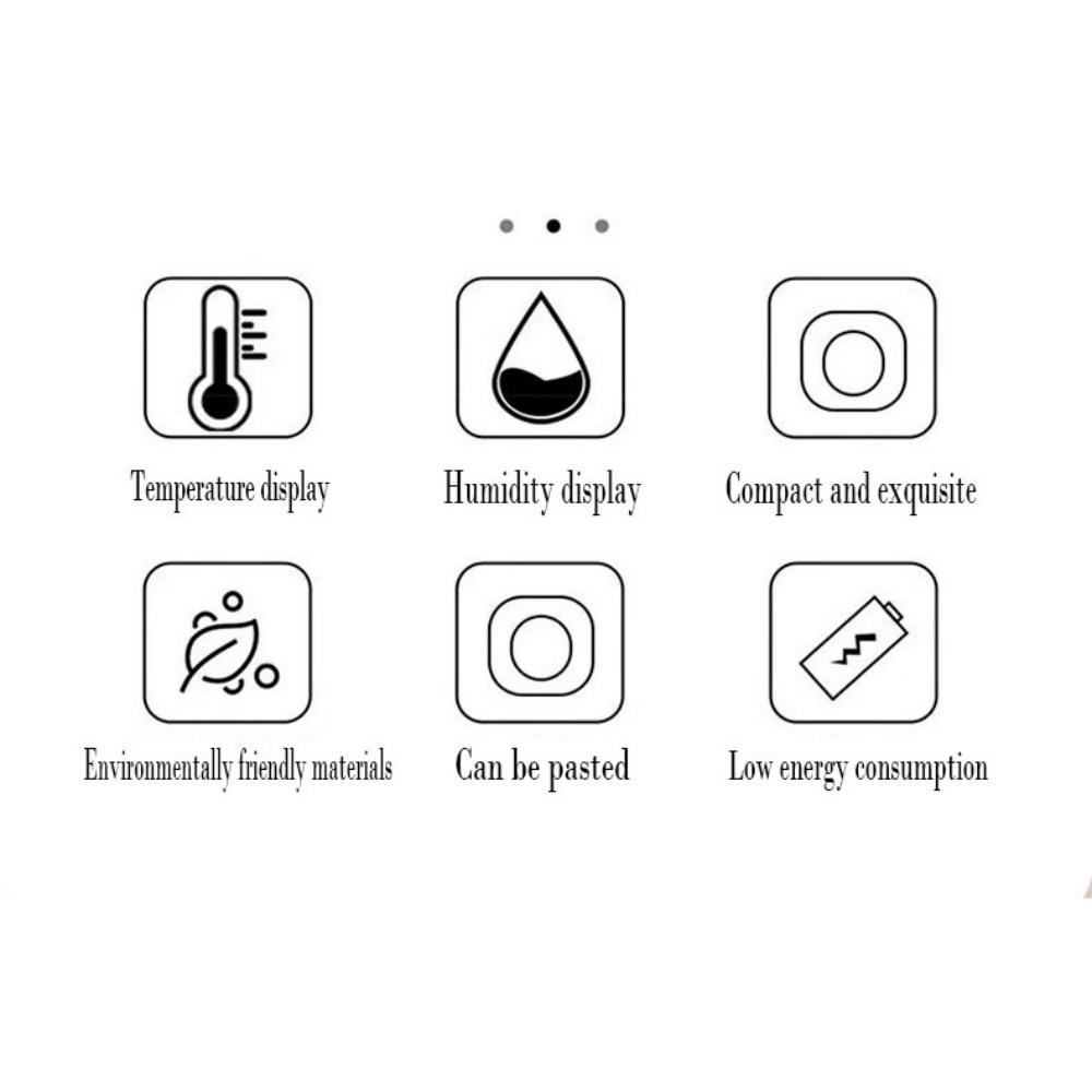 Hygrometer Temperature and Humidity Monitor Thermometer High Accuracy Sensor LCD Display Large Display