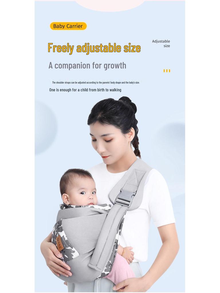 Multifunctional Newborn Baby Carrier Sling - Hands-Free Horizontal Hold for Outings