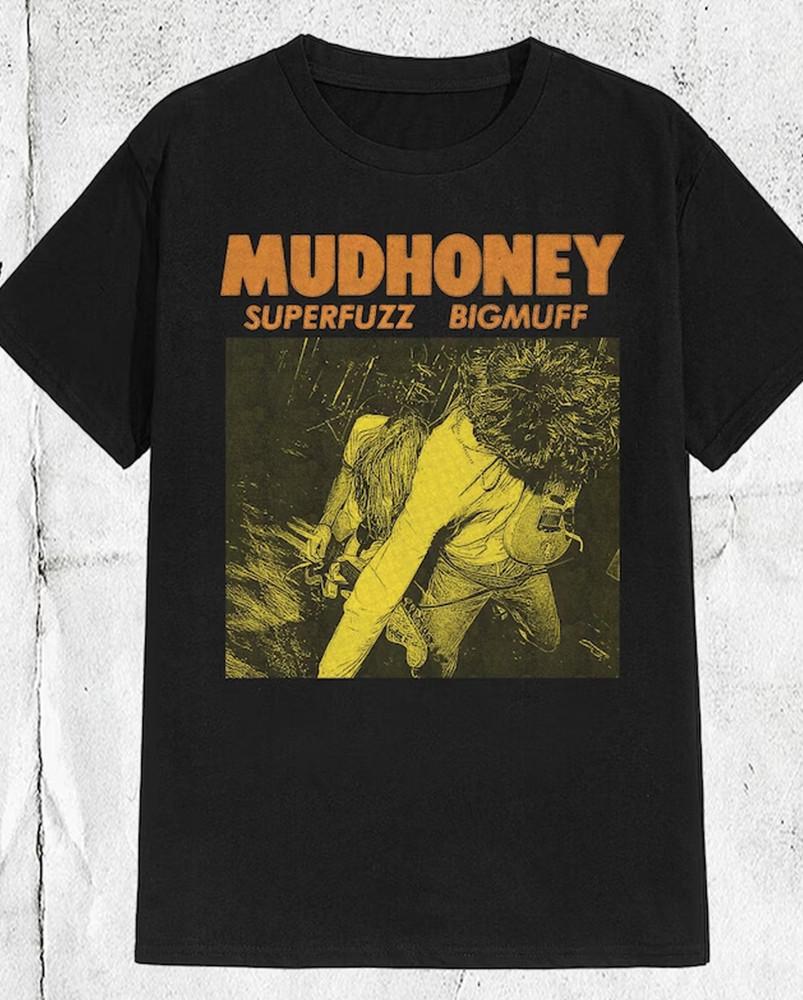 Винтажная черная футболка Mudhoney с коротким рукавом от S до 5XL Унисекс футболка
