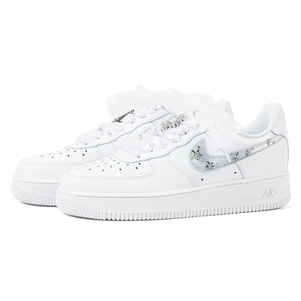 Nike Air Force 1 Wear resistant And Lightweight Low top Skateboard Shoes Women's White 315122-111(Team943-SBOX)