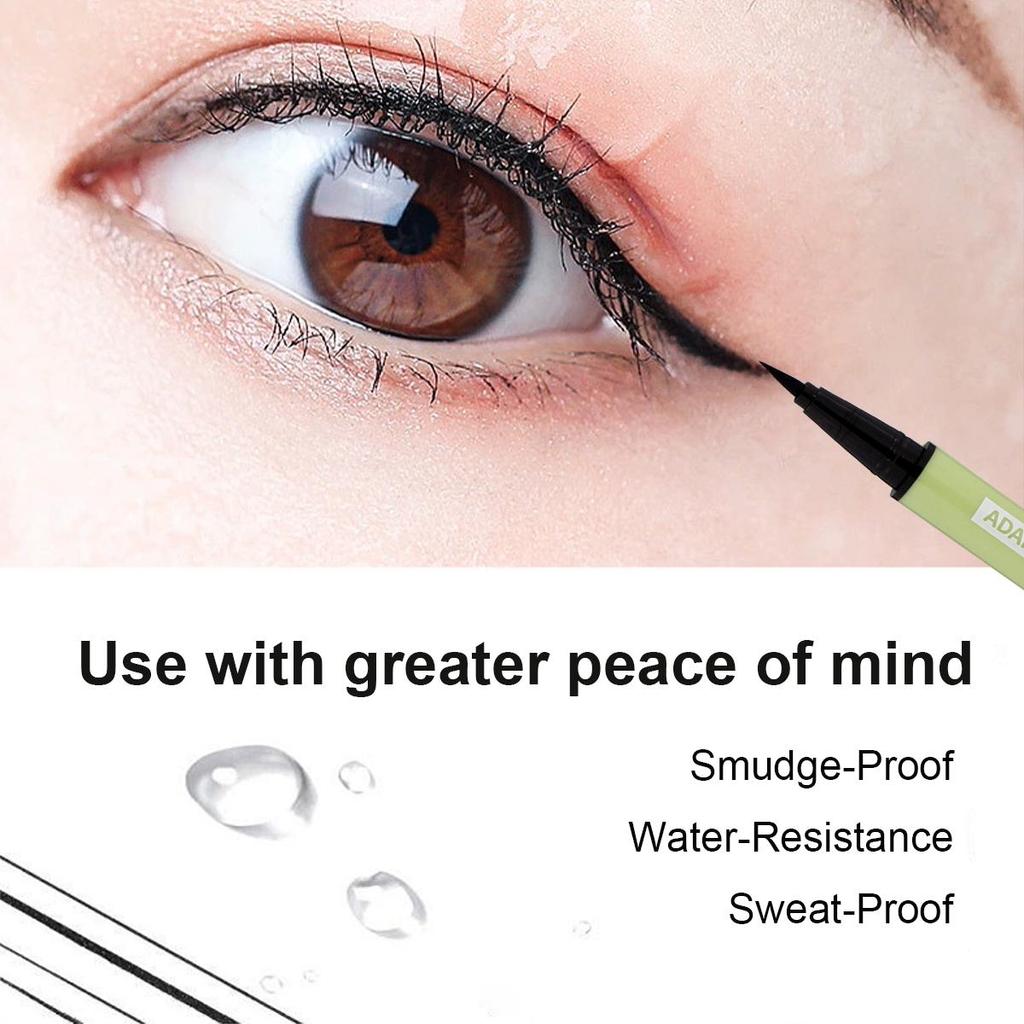 Водостойкая подводка для глаз. Не размазывается, не оставляет следов, долговечный цвет. Купите 2, получите 1 бесплатно. Светло-зеленый