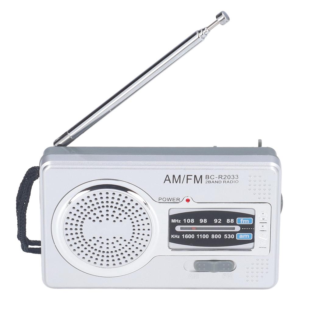 AM FM Radio Battery Power Supply Waterproof Plastic Material Portable Radio Receiver for Outdoor