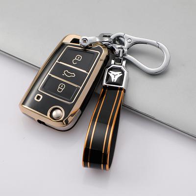 Чехол-накладка для ключа автомобиля из ТПУ Пномпень для Volkswagen VW Golf 7 mk7 Seat Ibiza Leon FR 2 Altea Aztec для Skoda Octavia