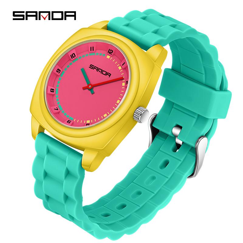 Sanda Top Brand Cute Style Women's Watch Luminous Elegant Dress Waterproof Wristwatch Women Fashion Casual Quartz Ladies Watches