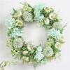 Rose 40cm Artificial Peony Flower Wreath Garland Door Hanging Decor Spring Round