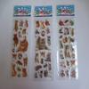 6 Sheets Students Stickers 3D Puffy Bulk Cartoon English Alphabet Letters Number Stickers Educational