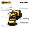 MELLWIN Аккумуляторная электрическая орбитальная шлифмашина с регулируемой скоростью, машина для шлифовки и полировки дерева для аккумулятора Makita 18 В (штырь)