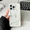Крутой 3D чехол-змея с полыми элементами для рассеивания тепла для iPhone 17 16 15 14 13 12 11 Pro Max, белый, ударопрочный, из мягкого силикона