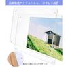 YBWBM Acrylic Photo Frame, B4 Size, Stand Type, Transparent, Double-Sided, Perfect for Calendars, Pressed Flowers, Children's Photos, Family Photos, A