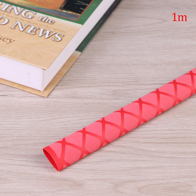 Нескользящая термоусадочная трубка 1 м, водонепроницаемая обертка для рыбалки, чехол для удочки и ракетки