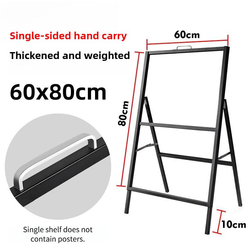 Heavy Duty A Frame Folding Sidewalk Poster Signboard Sign Single/Double Sided A Board Metal Poster Display Stand