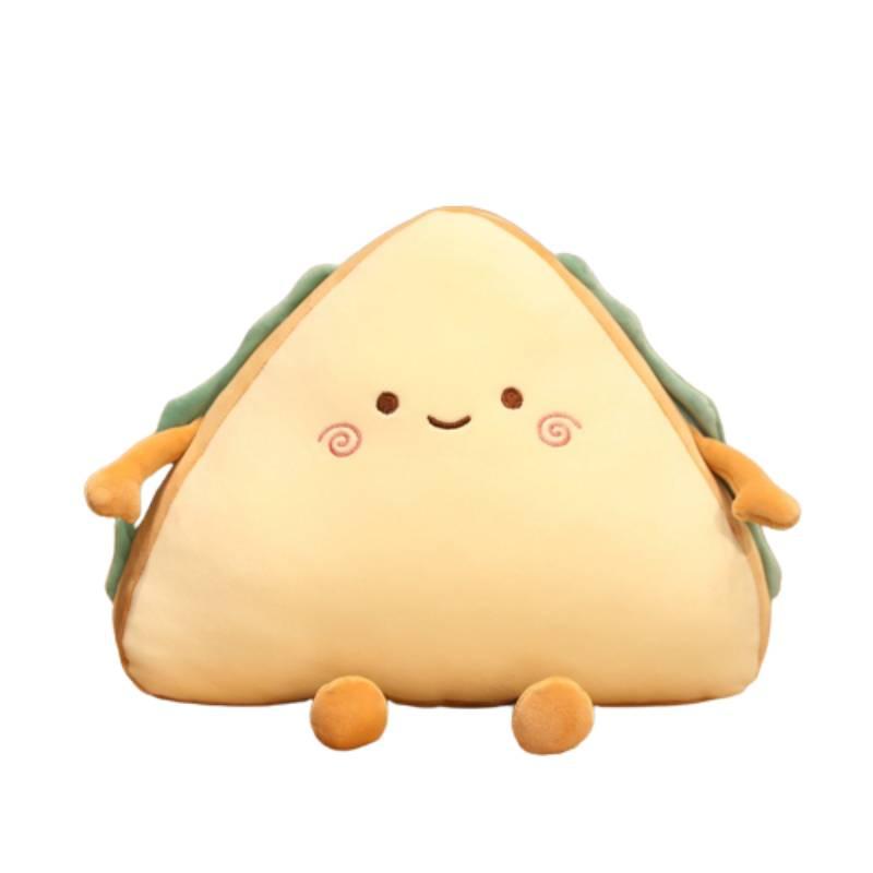 Adorable Sandwich Cake Plushie With Different Expressions For Any Mood