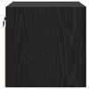 Wall Mounted TV Shelf 4 pcs Black Oak 30.5 x 30 x 30 cm