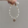 BLINGBY Women's Bracelet Portrait Round Pendant Baroque Natural Pearl Bracelet Fashion Versatile Bracelet Hand Ornament Girl Birthday Jewelry Gift