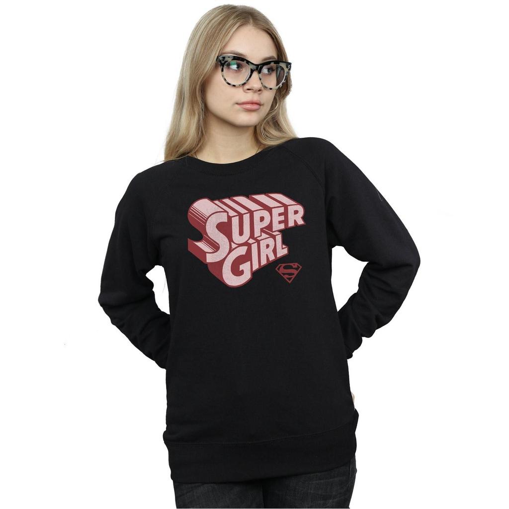 DC Comics Womens/Ladies Supergirl Retro Logo Sweatshirt